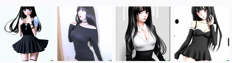 DALL-E 2畫出來的動漫圖