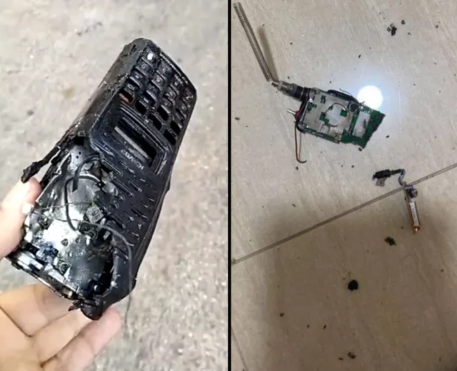 左側可看到爆炸點位於揚聲器與麥克風匯集處(圖片來源：Vox)