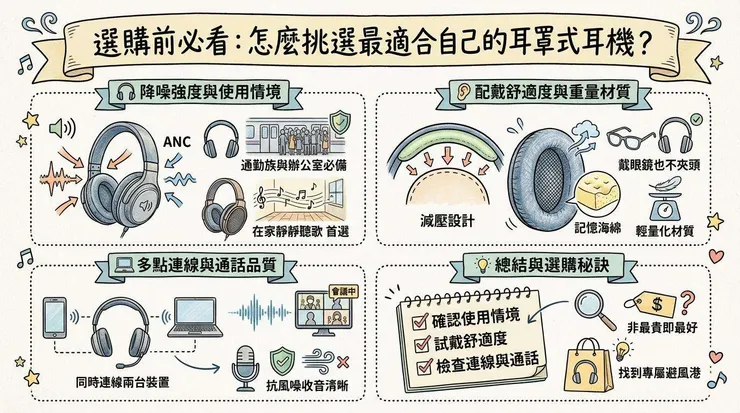 選購前必看：怎麼挑選最適合自己的耳罩式耳機？