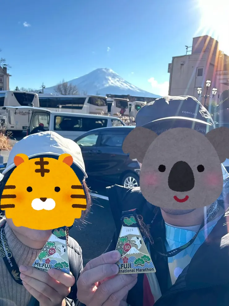 跑完的那刻才發現富士山就在身邊啊~~~~