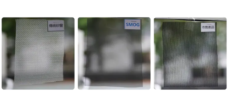 目數高低會影響紗網的過濾效能與透視度