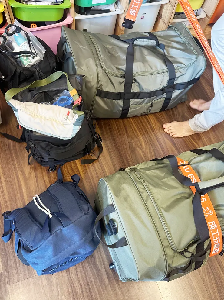 精簡再精簡的行李