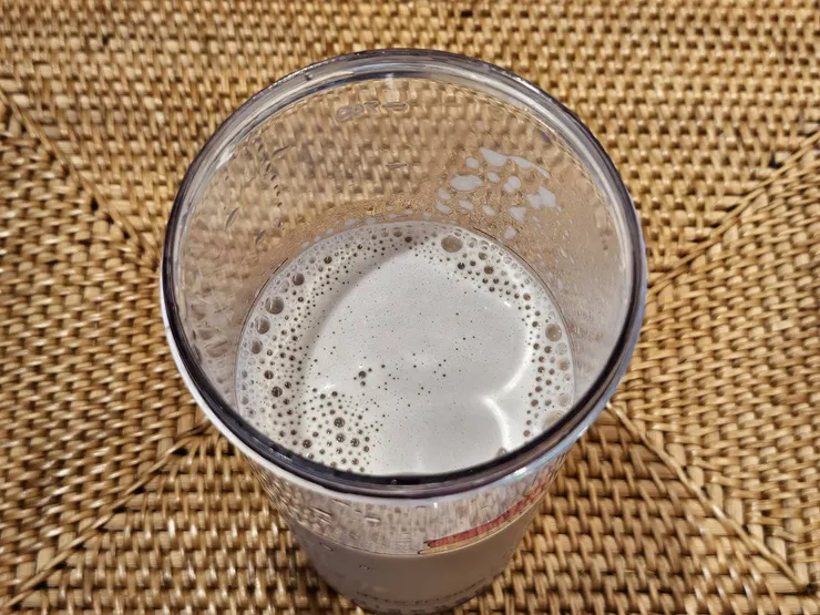 泡沫的成形很細緻好看,同時又富有香味