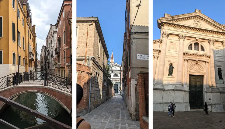 越過數不淸的小橋河道，穿過錯綜的小巷街頭，柳暗花明又一Churh~ 找到演奏會地點了：聖弗朗西斯科教堂