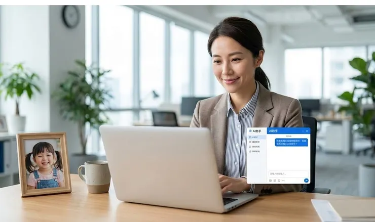 透過正確的 ai 應用 邏輯，職場媽媽能將繁瑣的行政庶務自動化。