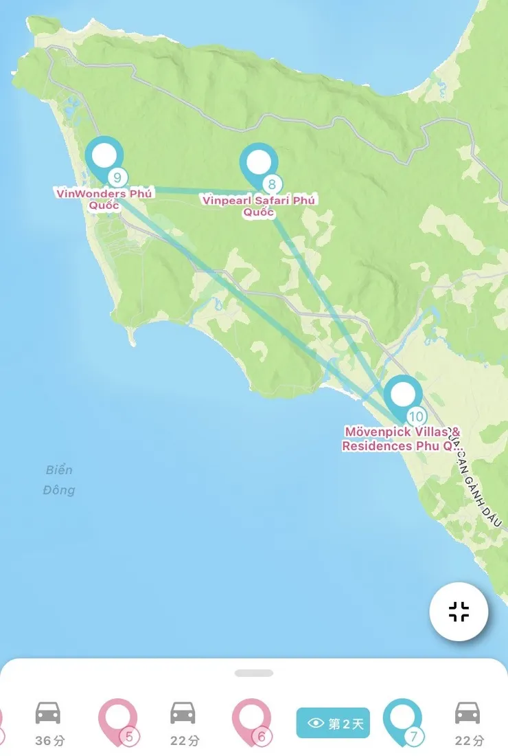 第二天行程的主要地點