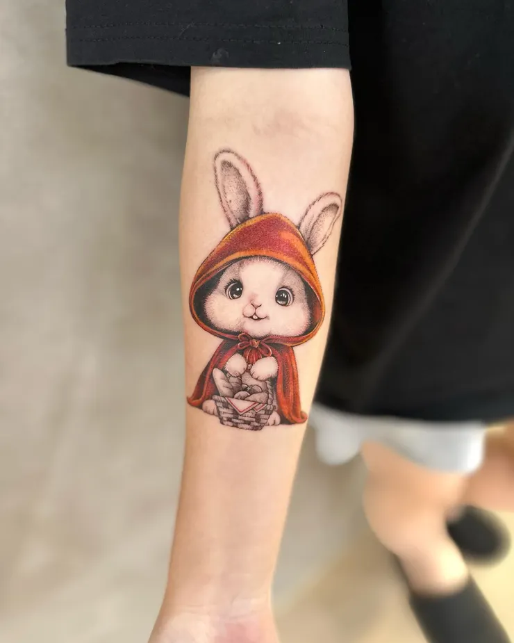 凱克刺青作品-小紅帽