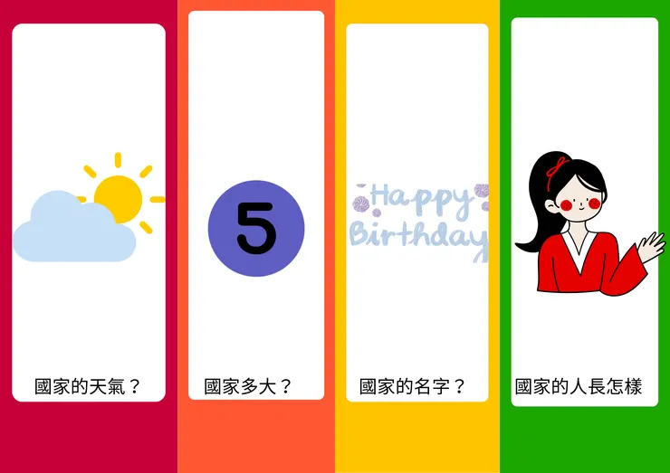 圖2：五線譜國旗創作學習單