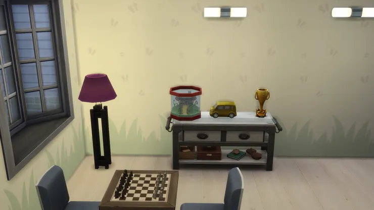 這個房間除了用來工作，還用來消閒和健身。