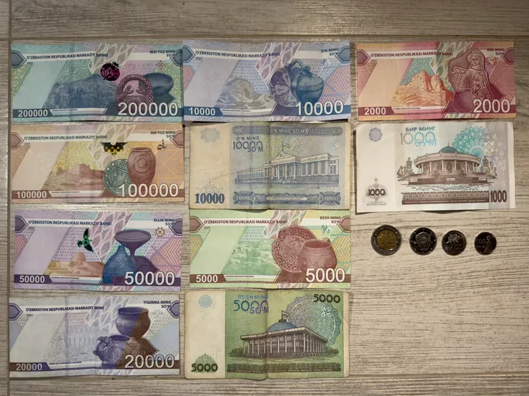 烏茲別克幣 Som 背面
