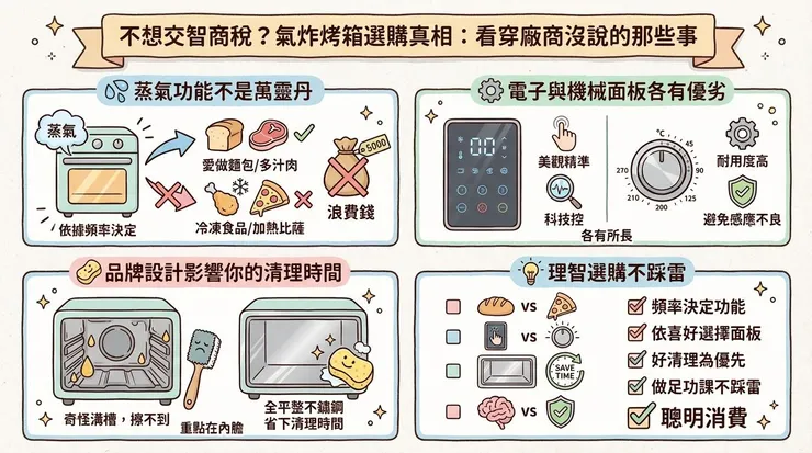 不想交智商稅？氣炸烤箱選購真相：看穿廠商沒說的那些事