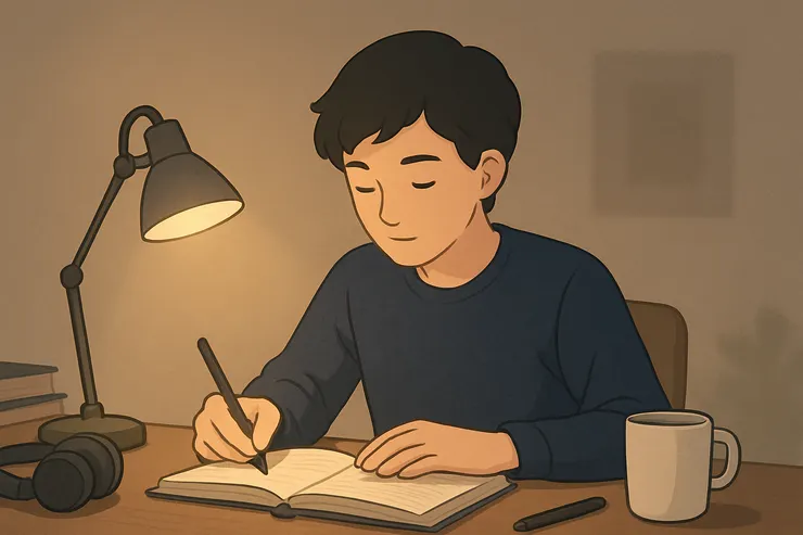 在安靜、光線穩定的環境中學習，比起硬撐，更能讓專注力自然延長。