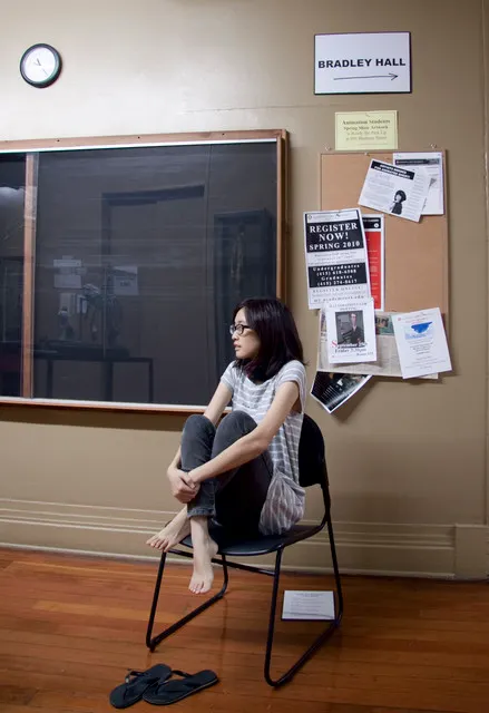 Self-portrait at Painting Studio