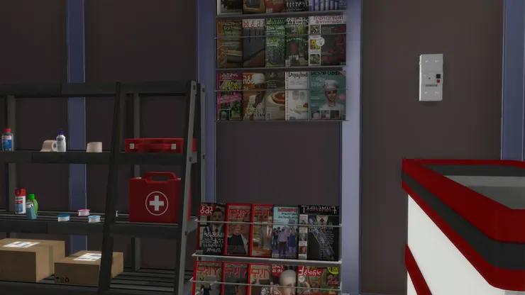 以前超市有報紙賣，現在好像沒有了，便利店才有，但價錢不高的雜誌很容易吸引到人隨手拿起付錢。