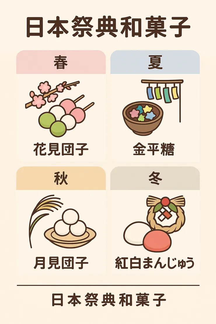 日本祭典和菓子
