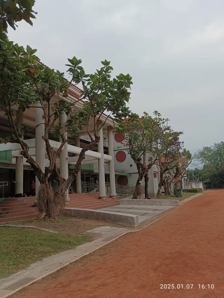 現餘校舍一橫排與操場