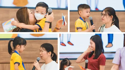 親子間進行深情的告白，場面動人