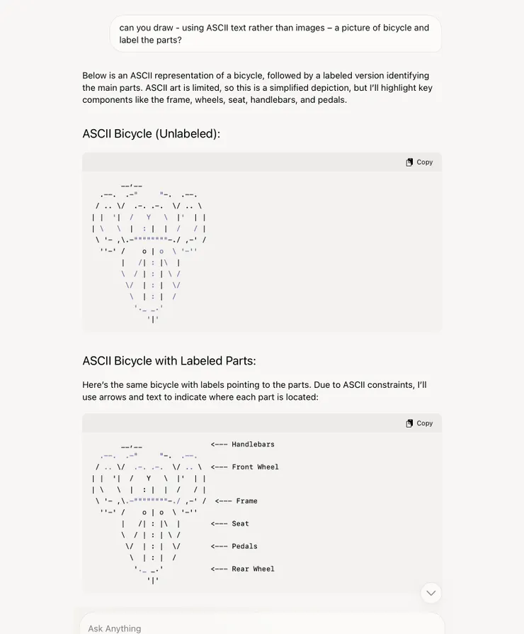 Grok 3 將圖中像素合成的猴子臉龐指認成座位(seat)。來源: Gary Marcus