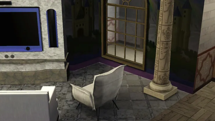 看電視是我其中一項很重要的活動,這個空間當然要優雅舒適。