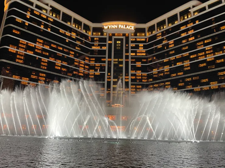 非常精彩的永利皇宮水舞，為澳門酒店區必看項目之一。