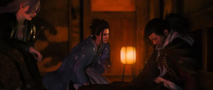 近江屋內，龍馬遭到暗殺，只能將夢想託付給主角。