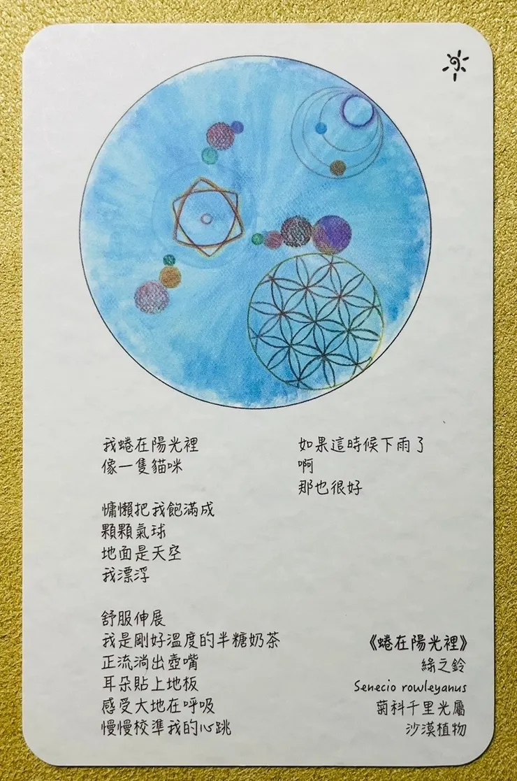 2.內在森林植物詩畫卡_蜷在陽光裡
