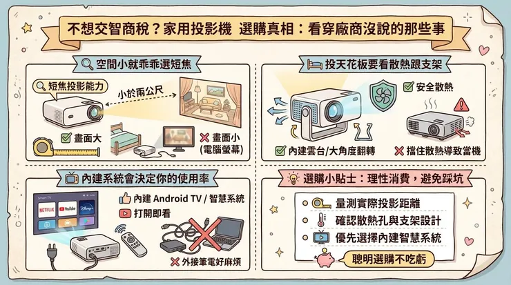 不想交智商稅？家用投影機 選購真相：看穿廠商沒說的那些事