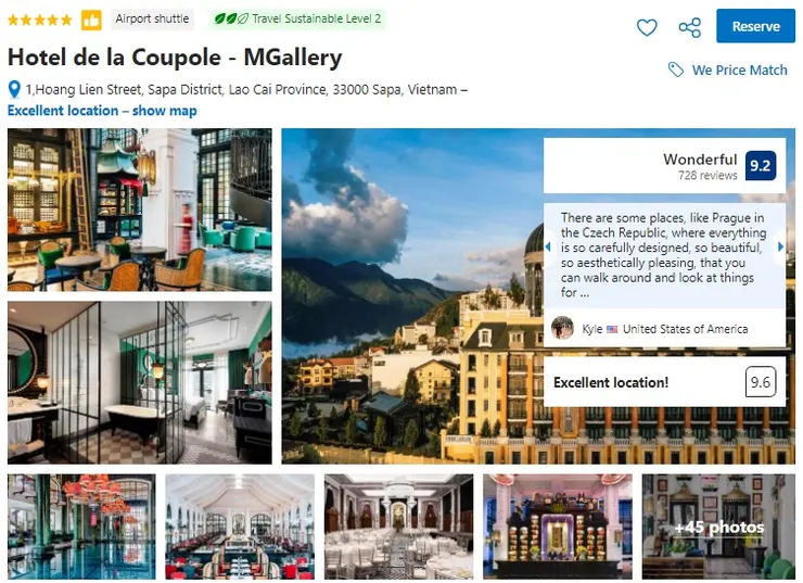 Hotel de la Coupole - MGallery 沙壩SAPA五星飯店 Han Huyen Travel 翰萱旅遊 越南在地旅行社 越捷機票代理商