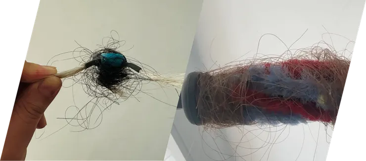 滾刷跟邊刷的毛髮纏繞地獄