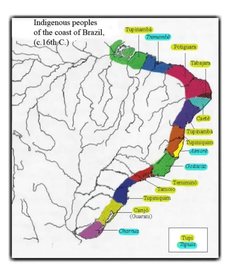十六世紀分布於巴西海岸地帶的原住民族