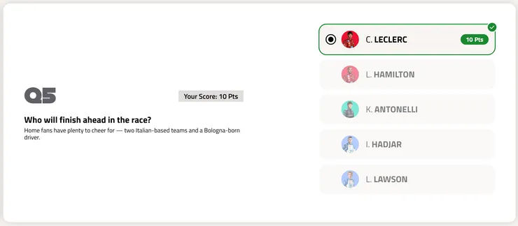 地主車隊和車手中，誰可以最快完賽