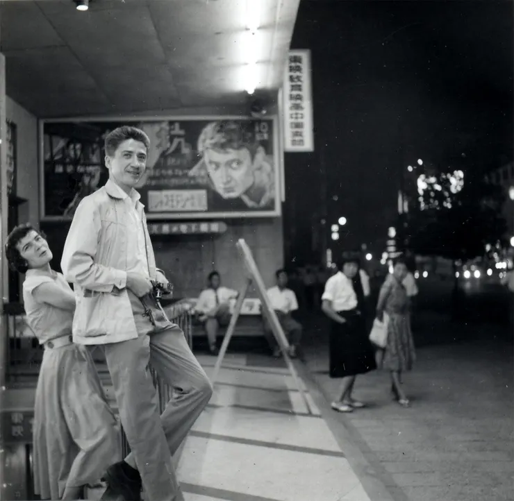 Alain Resnais, behind the scenes of HIROSHIMA MON AMOUR (1959)
