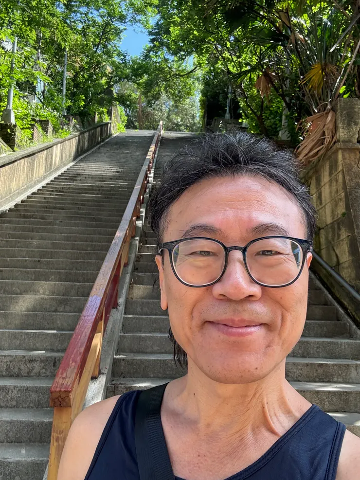 拍完就準備開始登高了 XD