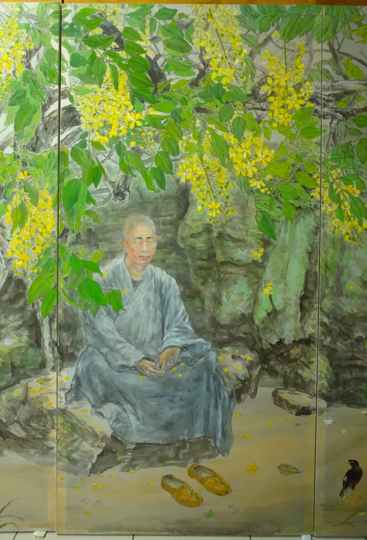 〈黃山谷詩意〉局部－右中屏