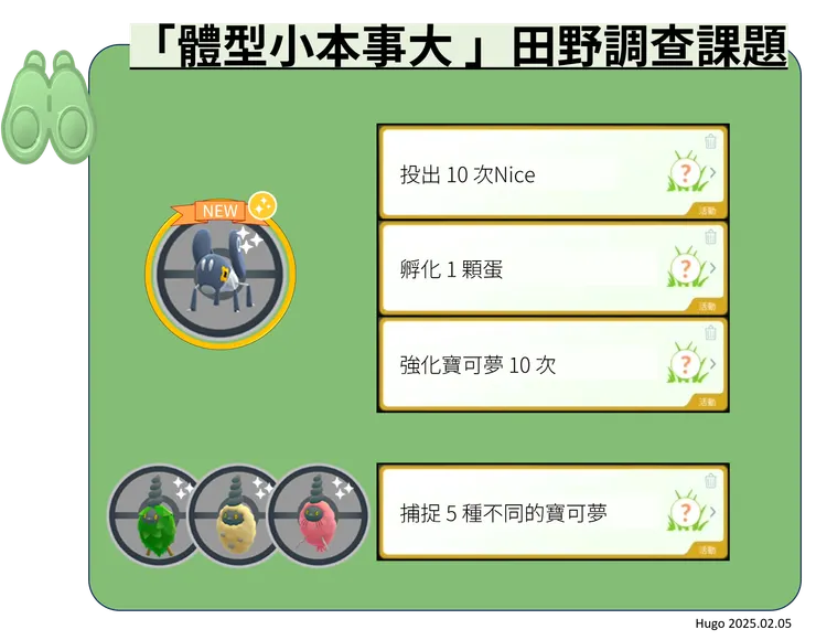 體型小本事大體驗 田野調查