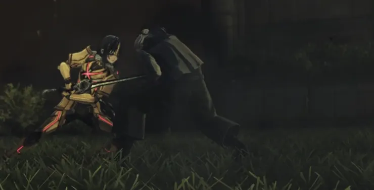 為了守護孫女，岡度挺身接下父親的一劍。