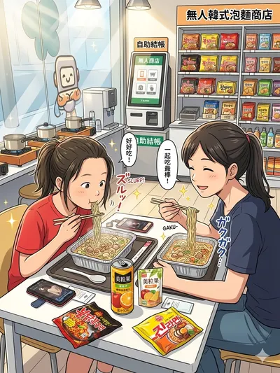 當馬尾女孩遇上無人商店
