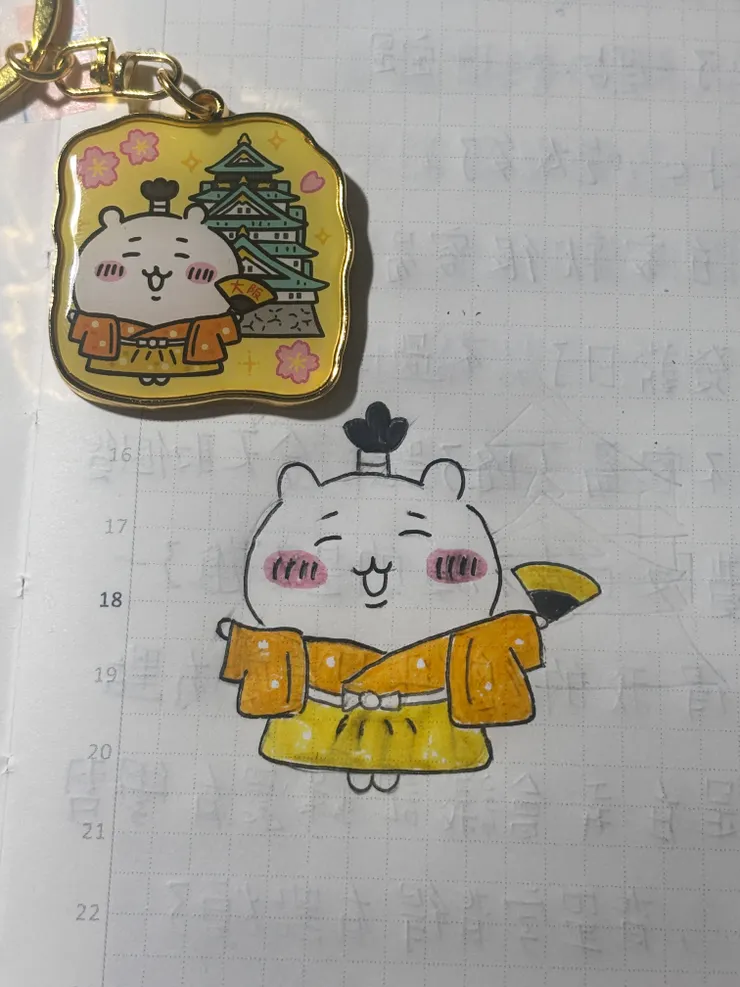 試著畫了一個,不過上色好醜XD