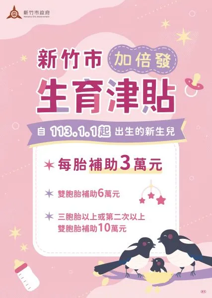 新竹市生育津貼