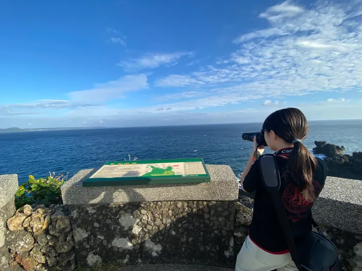 墾丁的美麗風光,讓旅人的心情也跟著開朗。