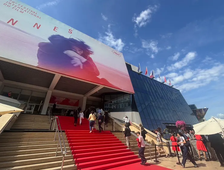 最後一天，看片的媒體已經稀稀落落。／徐硯怡 攝影