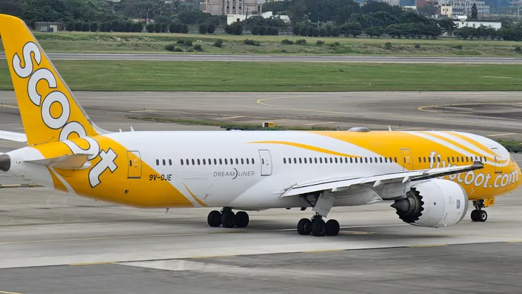 這是酷航的波音B787型廣體雙走道客機!