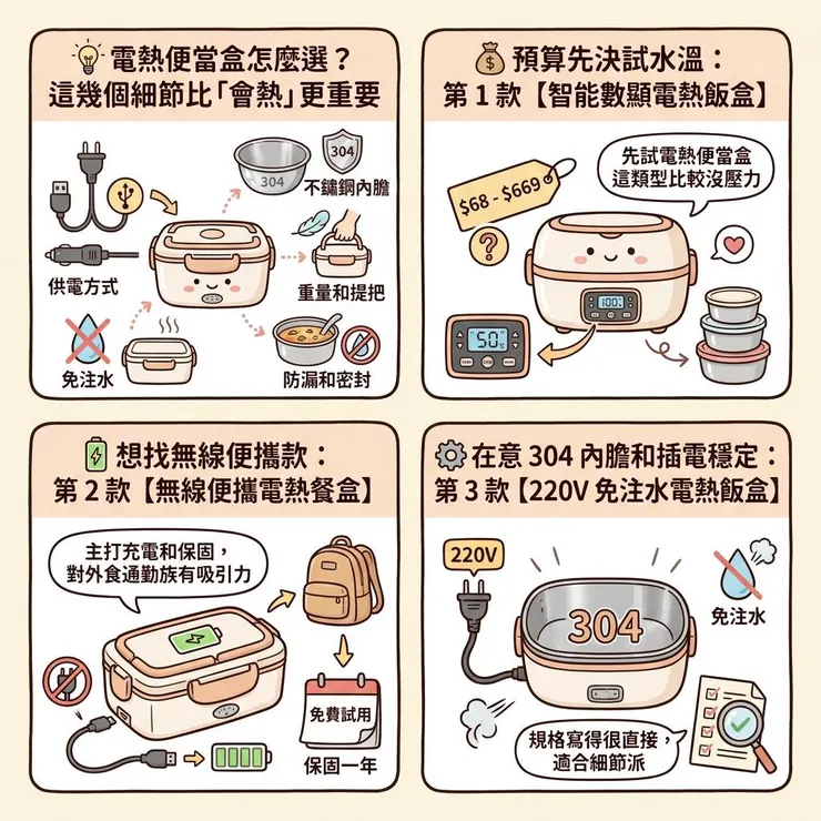 【電熱便當盒推薦】2026 上班族別亂買🍱 Dcard、PTT 常比 5 款加熱便當盒差在哪