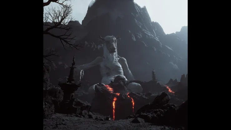 遊戲截圖：奄奄一息的牛魔王