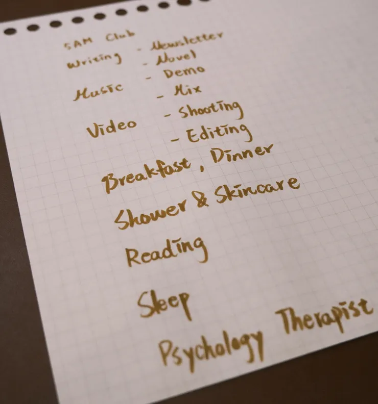 列出夢想中要做的事