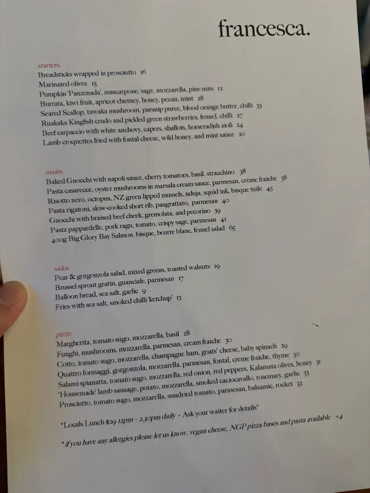 沒有菜名的菜單