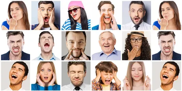 一個人可以有很多表情與動作，來表達自己的心情與想法