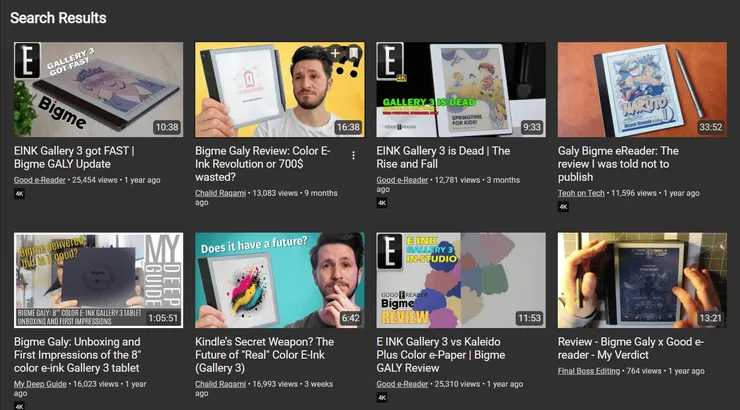 網路上對Bigme Galy的評論幾乎偏向負面