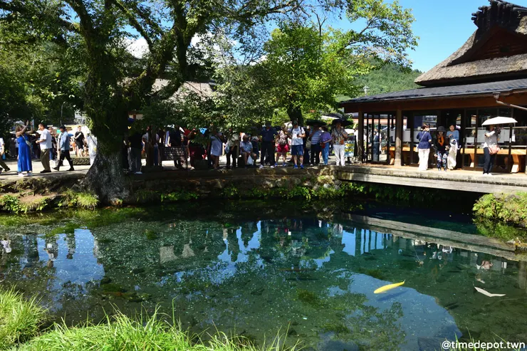 湧池位於觀光商圈的中心，聚集許多人潮(和錢幣)