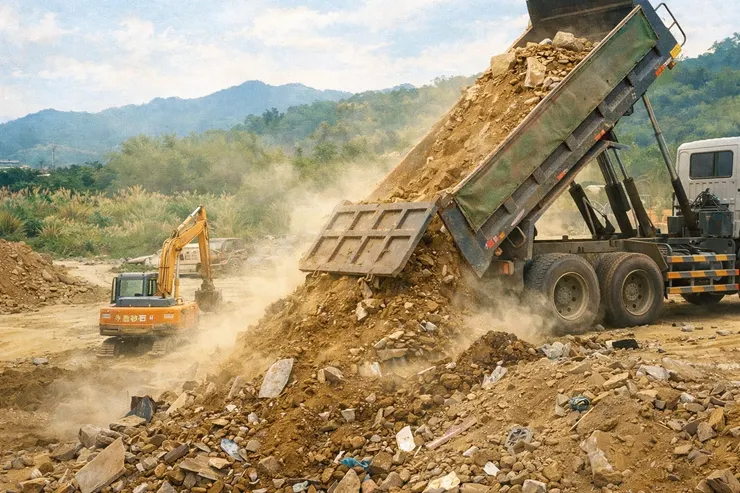 營建剩餘土石方管制新制上路，引發「土方之亂」。市場傳出土方處理費暴漲4至5倍，500坪建案成本恐破億元。房市降溫與成本飆升夾擊下，營造業歇業家數創近四年新高，建築供應鏈震盪持續擴大。